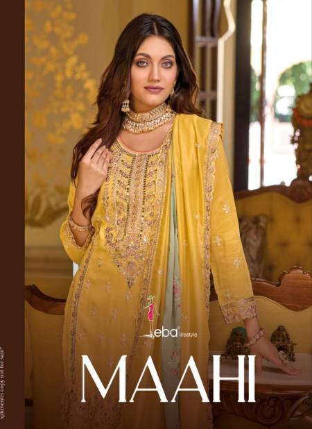 Mahi By Eba Premium Silk Embroidery Readymade Suits Wholesale Shop In Surat Catalog